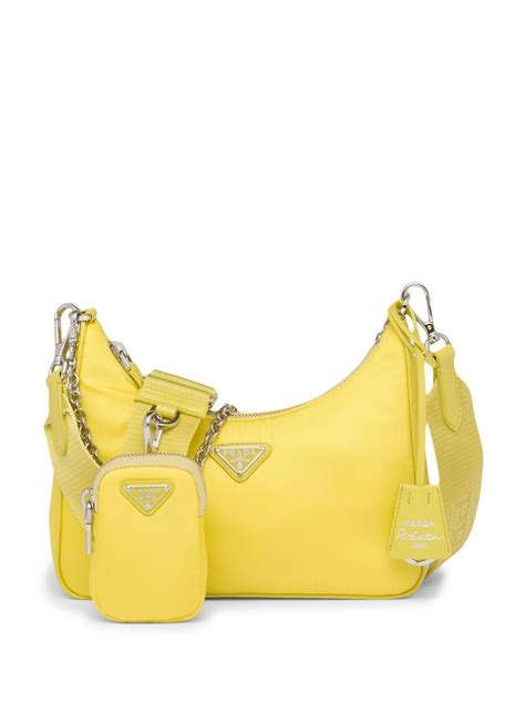 prada jaune|Prada re edition purses.